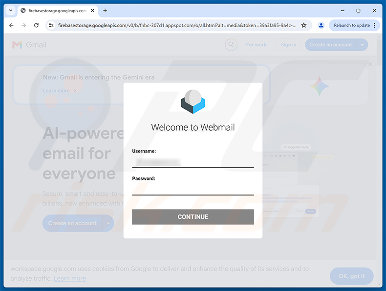 Página de phishing de la estafa A Critical Virus Has Been Detected On Your Device