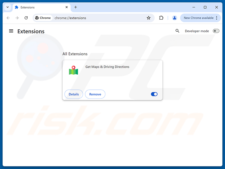 Eliminación de las extensiones de Google Chrome relacionadas con Get Maps & Driving Directions (bestfreemaps.com)