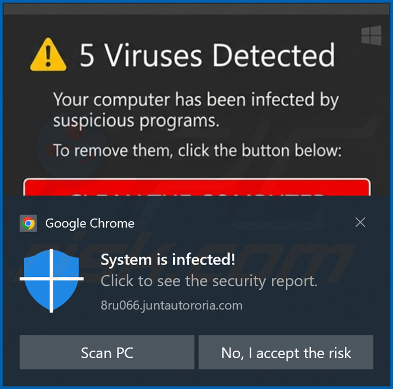 notificación de juntautororia[.]com