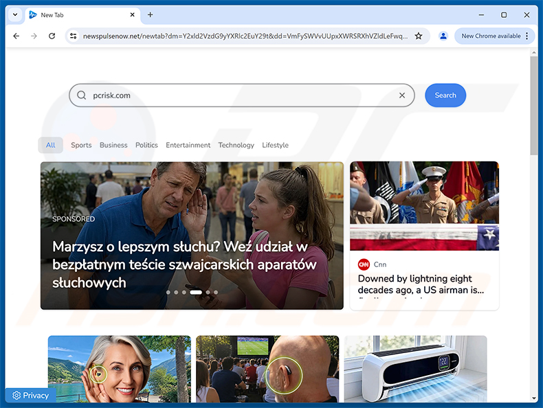 secuestrador de navegador newspulsenow.net