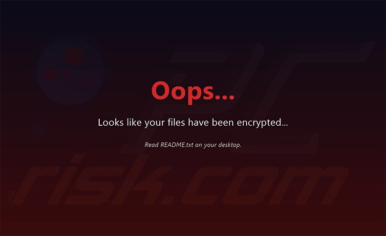 Fondo de escritorio del ransomware NoMatter