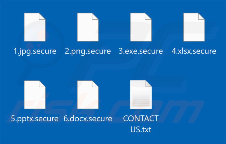 Archivos cifrados por Fiasco Ransomware (extensión .secure)