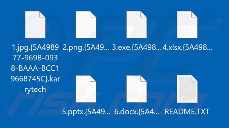 Archivos cifrados por el ransomware KarryTech (extensión .karrytech)