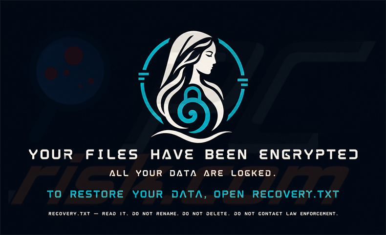 Fondo de escritorio del ransomware Calipso