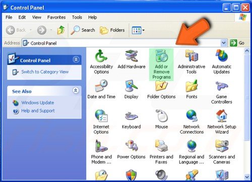 Panel de Control de Windows XP