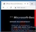 Estafa Emergente "Microsoft Security Essentials Alert"