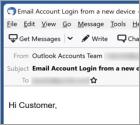 Email Estafa "Your Outlook Account Was Logged In"