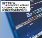 ¿Cómo Reparar El Error "The specified module could not be found"?