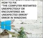 SOLUCIÓN: "The computer restarted unexpectedly or encountered an unexpected error"
