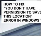 Cómo Reparar El Error "You don’t have permission to save in this location"