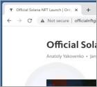 Estafa Emergente "Official Solana NFT Launch"