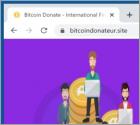 Estafa de ventana emergente "BITCOIN DONATE"