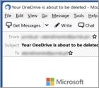 La estafa por correo electrónico "Su OneDrive está inactivo y pronto se eliminará"