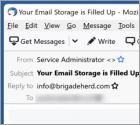 Estafa por correo electrónico "You Have Used Up Your Mail Storage"