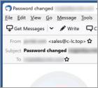 Estafa por correo electrónico "Your Password Has Been Changed"
