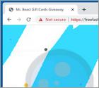 Estafa POP-UP "Mr Beast GIFT CARDS GIVEAWAY"
