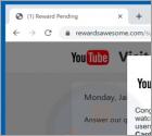 Estafa de ventanas emergentes "Dear YouTube user, Congratulations!"