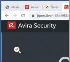Estafa de ventanas emergentes "Avira Security"