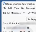 Estafa por correo electrónico "You Have Used All Your Available Storage Space"