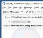 Estafa por correo electrónico "A New Sign-In On Windows"