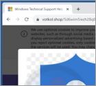 Estafa de ventanas emergentes "Critical Error IP Threat Detected"