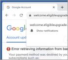 Estafa emergente "Error Retrieving Information From Bank"