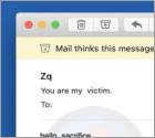 Estafa por correo electrónico "Hello, Sacrifice. This Is My Last Warning!!!"