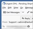 Estafa pòr correo electrónico "DHL Unpaid Duty"