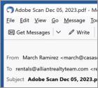 Estafa por correo electrónico "Adobe Scan"
