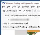 Estafa por correo electrónico "AliExpress Package"