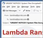 Estafa por correo electrónico "Lambda Ransomware"