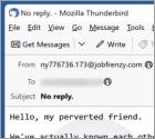 Estafa por correo electrónico "Hello My Perverted Friend"