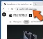 Estafa "Buy Apple Products With Bitcoins"