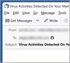 Estafa por correo electrónico Virus Activities Were Detected