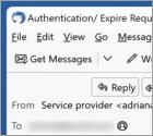 Estafa por correo electrónico Pass-code Expires Today
