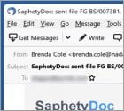 Estafa por correo electrónico SaphetyDoc