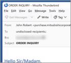 Estafa por correo electrónico Mitsubishi Corp.