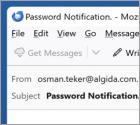 Estafa por correo electrónico Microsoft Office 365 - Password Notification