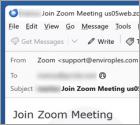Estafa por correo electrónico Join Zoom Meeting