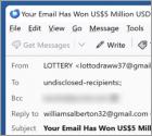 Estafa por correo electrónico Yahoo Canada Lottery