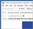 Estafa por correo electrónico Message Sent Using DocuSign Service