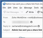 Estafa por correo electrónico Zoho WorkDrive