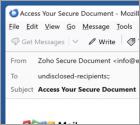 Estafa por correo electrónico Document Shared Securely