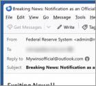 Estafa por correo electrónico Federal Reserve Award