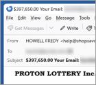 Estafa por correo electrónico PROTON LOTTERY