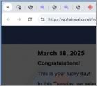 Congratulations! You Have Been Chosen! POP-UP Estafa