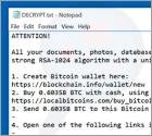 Software malicioso de encriptación Crypted