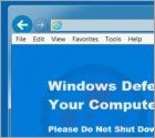 Estafa Windows Defender Alert