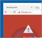 Estafa Google Chrome Critical ERROR