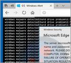 Estafa en ventana emergente Windows Malware Detected